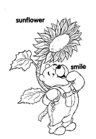 A coloring page of winnie the pooh